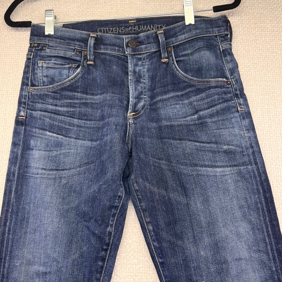Citizens of Humanity Jeans Womens Denim Blue Straight Leg‎ Size 26 - Picture 3 of 15